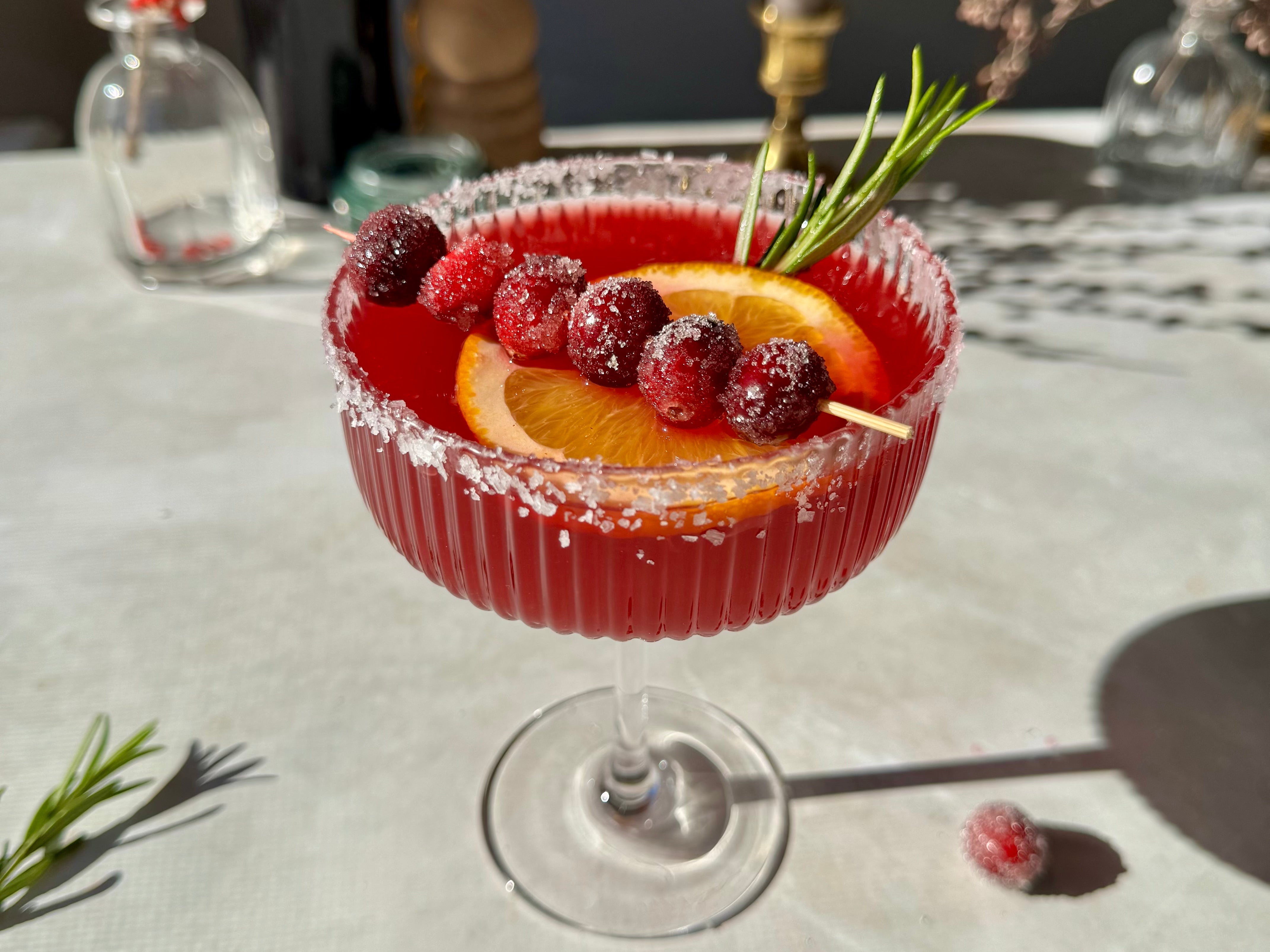 Spiced Cranberry Margaritas