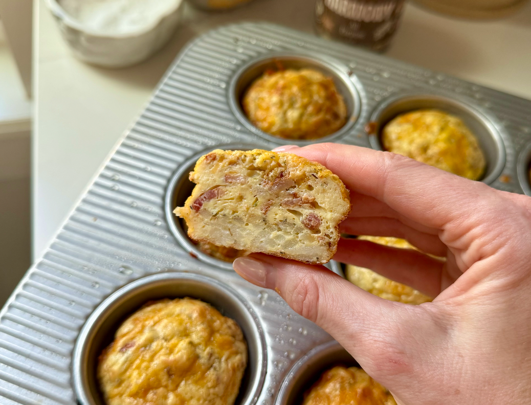 High Protein Hash Brown Baked Egg Cups