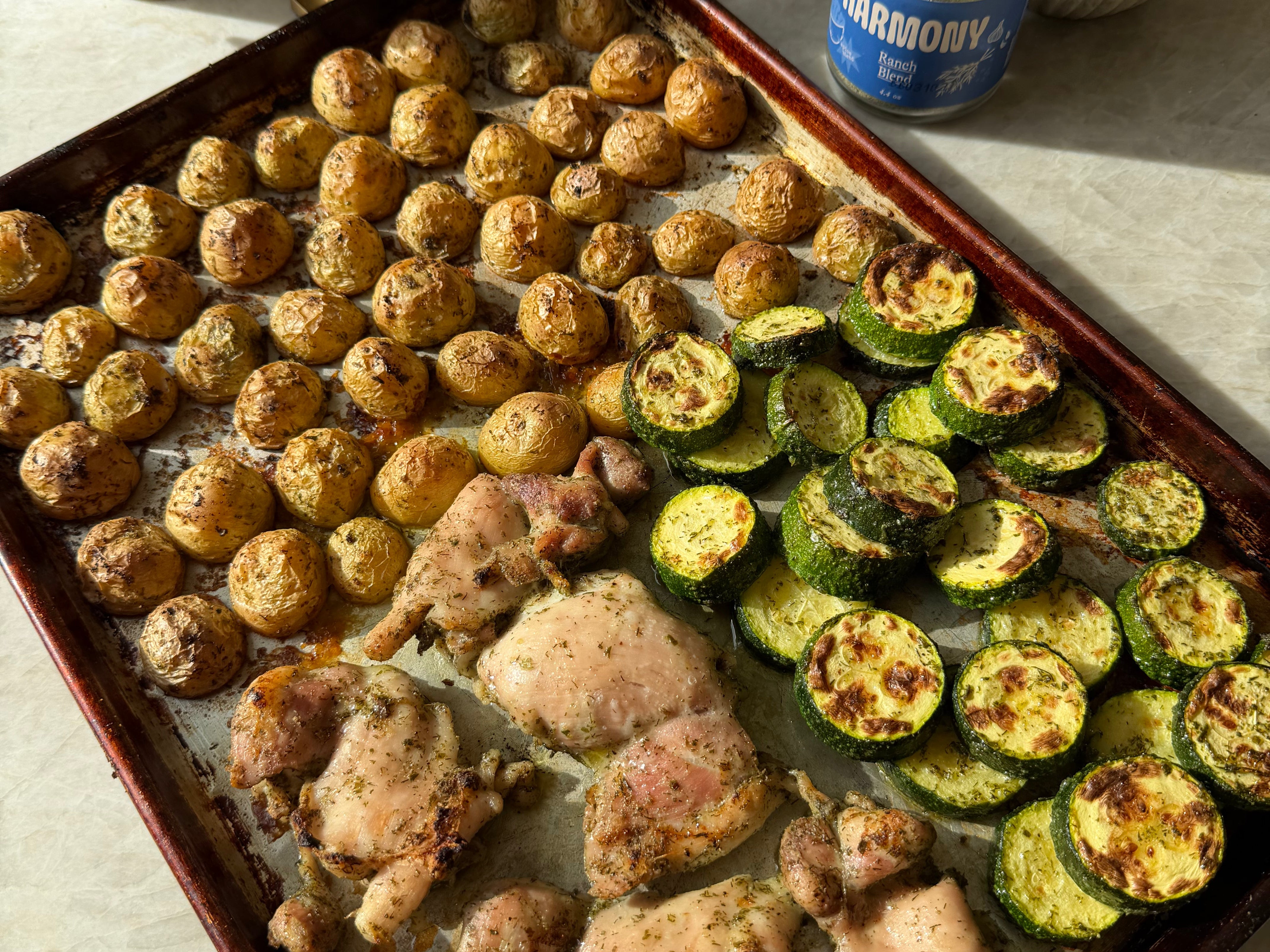 Ranch Chicken & Veggie Sheet Pan Meal