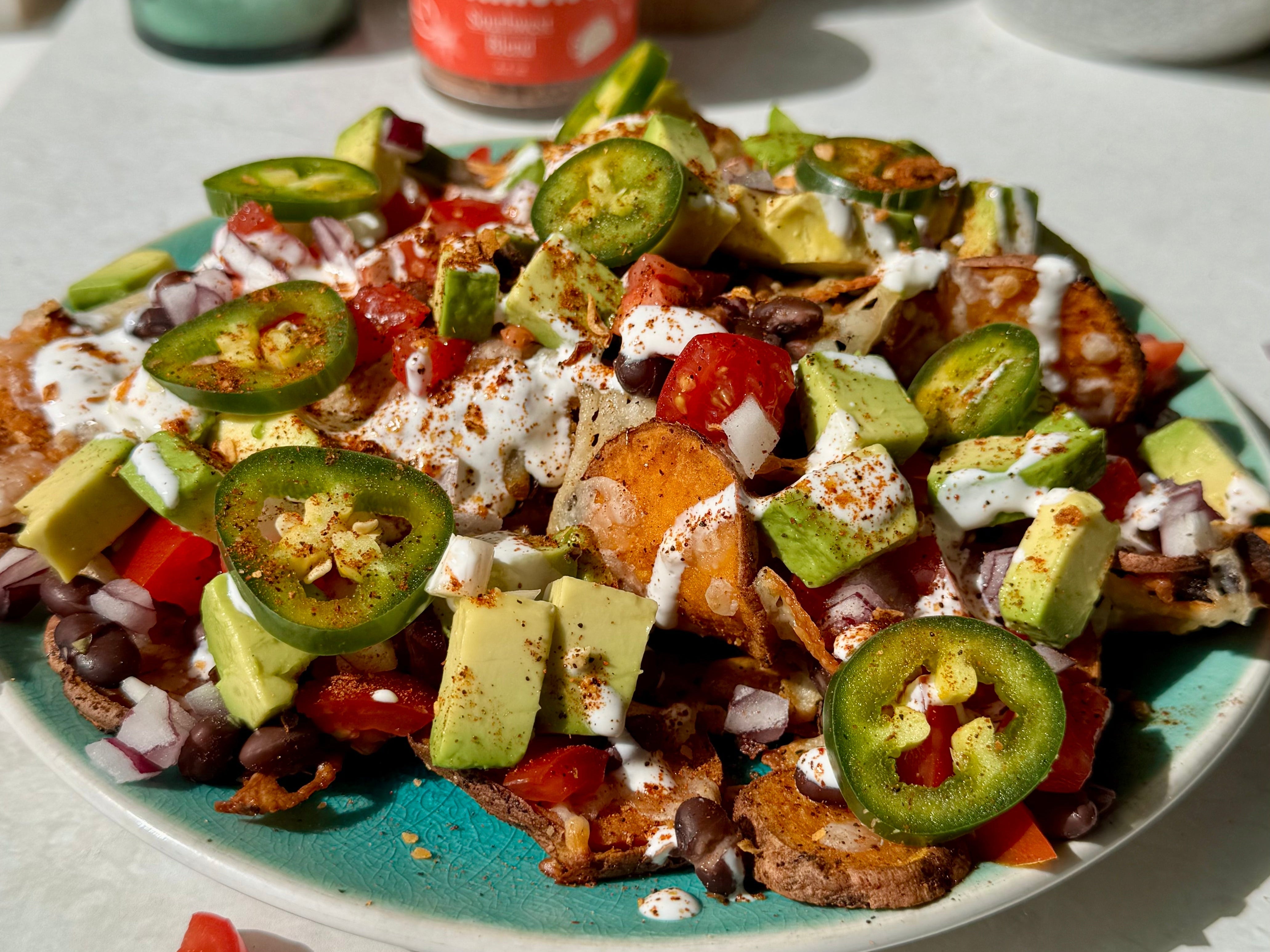 Southwest Sweet Potato Nachos